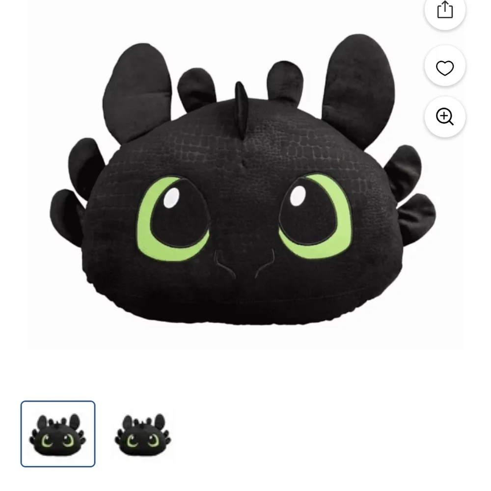 Dreamworks Black Dragon Plush
